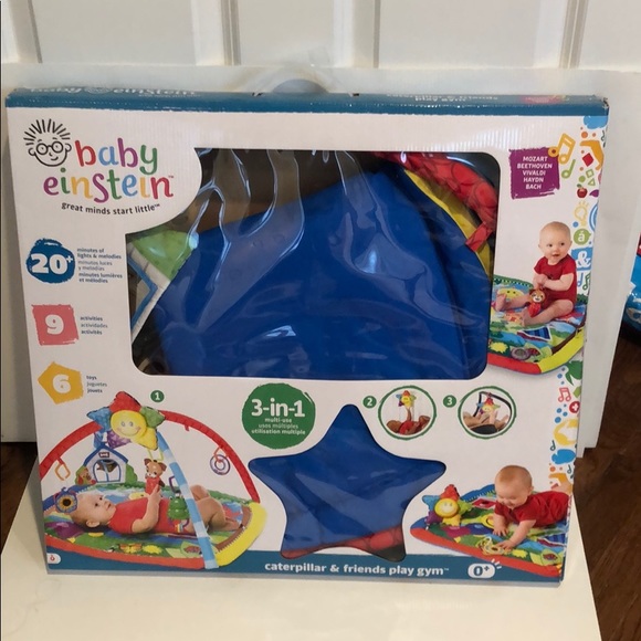 caterpillar and friends play gym